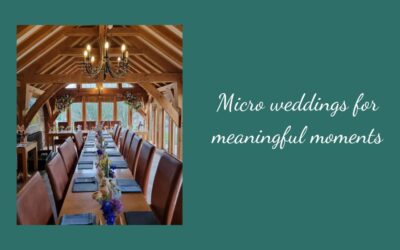Micro weddings for meaningful moments