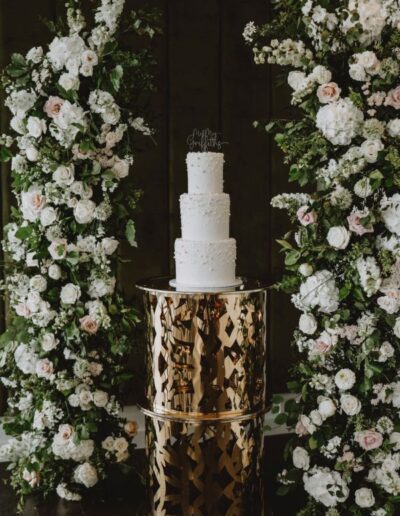 The Dancing Daffodil - Wedding Arch with Wedding Cake - Bethan & Nathan