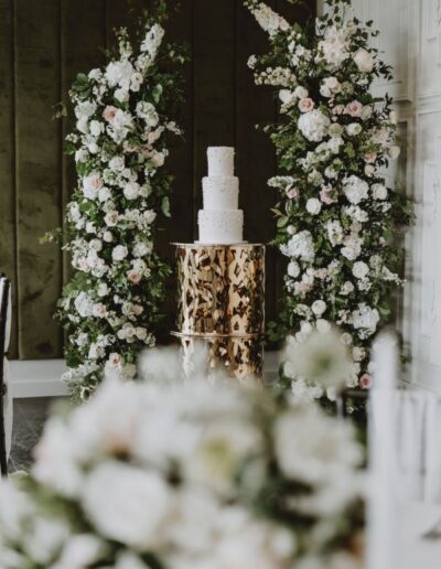 The Dancing Daffodil - Wedding Arch with Wedding Cake - Bethan & Nathan