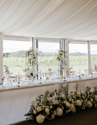 The Dancing Daffodil - Ffion & Logan - Top Table